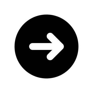 Ok büyük siyah simge. Ok simgesi. Imleç. Modern basit oklar. Vektör çizimi.