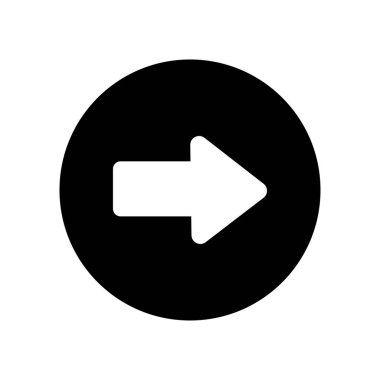 Ok büyük siyah simge. Ok simgesi. Imleç. Modern basit oklar. Vektör çizimi.