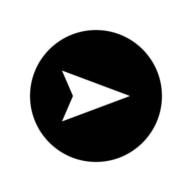 Ok büyük siyah simge. Ok simgesi. Imleç. Modern basit oklar. Vektör çizimi.