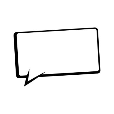 Konuşma baloncukları. Retro boş komik baloncuklar. Etiketler. Vektör çizimi.