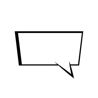 Konuşma baloncukları. Retro boş komik baloncuklar. Etiketler. Vektör çizimi.