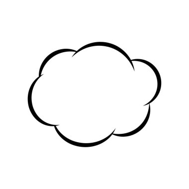 Konuşma baloncukları. Retro boş komik baloncuklar. Etiketler. Vektör çizimi.