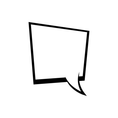 Konuşma baloncukları. Retro boş komik baloncuklar. Etiketler. Vektör çizimi.