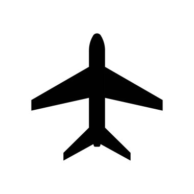 Uçaklar simgesi. Uçak simgesi, yolcu uçağı, uçak. Vektör İllüstrasyonu.