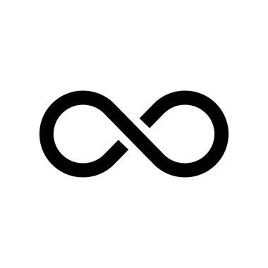 Infinity symbol icon. Unlimited infinity, endless, logo. Vector illustration. clipart