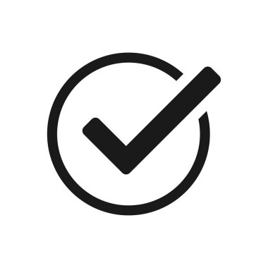 Yeşil onay işareti ve kırmızı çapraz simge kümesi. Onaylı simge. Daire ve kare. Kene ile etiket. Yeşil renkte işareti ni işaretleyin. Vektör çizimi.