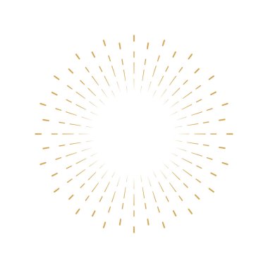 Sunburst simgesi. Sunburst en iyi kalite. Yıldız, havai fişek patlaması, logo, amblem, etiket. Web afişi. Vektör İllüstrasyonu.