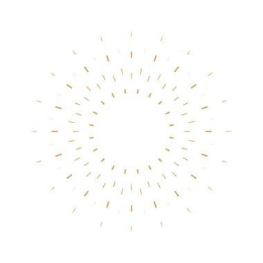 Sunburst simgesi. Sunburst en iyi kalite. Yıldız, havai fişek patlaması, logo, amblem, etiket. Web afişi. Vektör İllüstrasyonu.