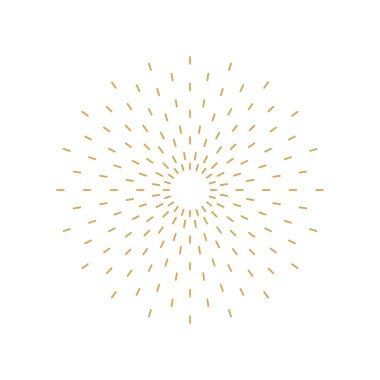 Sunburst simgesi. Sunburst en iyi kalite. Yıldız, havai fişek patlaması, logo, amblem, etiket. Web afişi. Vektör İllüstrasyonu.