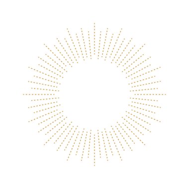 Sunburst simgesi. Sunburst en iyi kalite. Yıldız, havai fişek patlaması, logo, amblem, etiket. Web afişi. Vektör İllüstrasyonu.