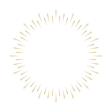 Sunburst simgesi. Sunburst en iyi kalite. Yıldız, havai fişek patlaması, logo, amblem, etiket. Web afişi. Vektör İllüstrasyonu.