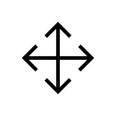 Ok büyük siyah simge. Ok simgesi. Imleç. Modern basit oklar. Vektör çizimi.