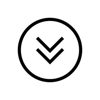 Ok büyük siyah simge. Ok simgesi. Imleç. Modern basit oklar. Vektör çizimi.