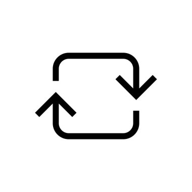 Ok büyük siyah simge. Ok simgesi. Imleç. Modern basit oklar. Vektör çizimi.