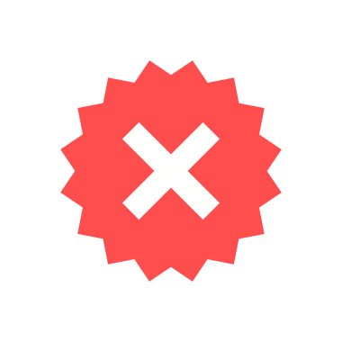 Yeşil onay işareti ve kırmızı çapraz simge kümesi. Onaylı simge. Daire ve kare. Kene ile etiket. Yeşil renkte işareti ni işaretleyin. Vektör çizimi.