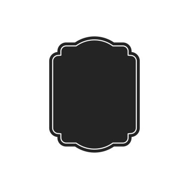 Kalkanlar koleksiyonu. Siyah siluet kalkan şekli, siyah etiket. Vintage veya retro kalkanlar ayarlayın. Vektör çizimi.