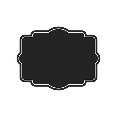 Kalkanlar koleksiyonu. Siyah siluet kalkan şekli, siyah etiket. Vintage veya retro kalkanlar ayarlayın. Vektör çizimi.