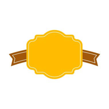 Şerit veya etiket, etiket, afiş. Düz şerit çizim beyaz arka plan üzerinde izole. Retro tarzı. Vintage. Şerit.