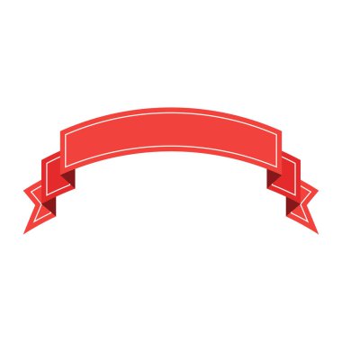 Şerit veya etiket, etiket, afiş. Düz şerit çizim beyaz arka plan üzerinde izole. Retro tarzı. Vintage. Şerit.