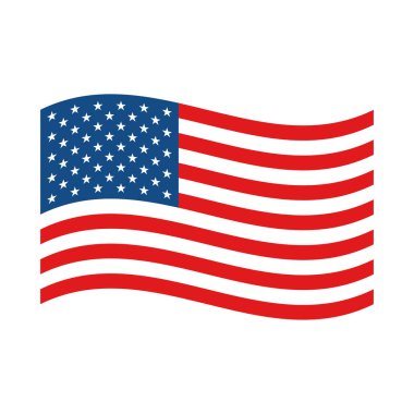 ABD Bağımsızlık Günü 4 Temmuz tatili. Amerika Birleşik Devletleri bayrağı. Mutlu bağımsızlık günü afiş. Anma günü. Amerikan geçmişi. Vektör çizimi.