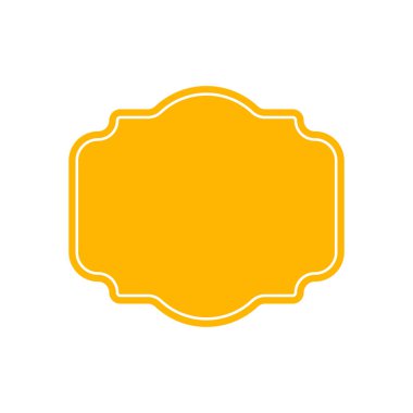 Kalkanlar simgesi. Siyah siluet kalkan şekli, siyah etiket. Vintage veya retro kalkan. Vektör çizimi.