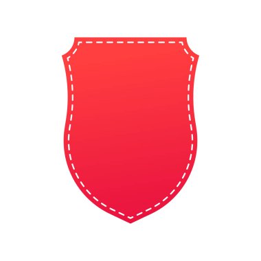 Kalkanlar simgesi. Siyah siluet kalkan şekli, siyah etiket. Vintage veya retro kalkan. Vektör çizimi.