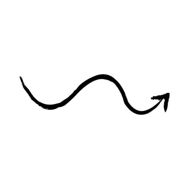 Ok büyük siyah simge. Ok simgesi. Imleç. Modern basit oklar. Vektör çizimi.