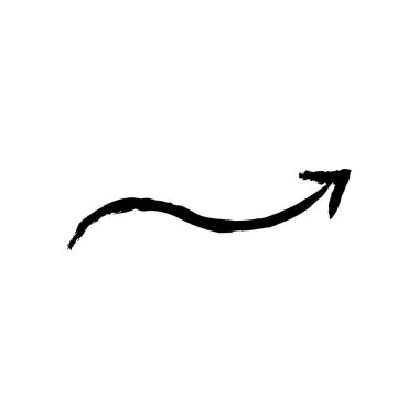 Ok büyük siyah simge. Ok simgesi. Imleç. Modern basit oklar. Vektör çizimi.