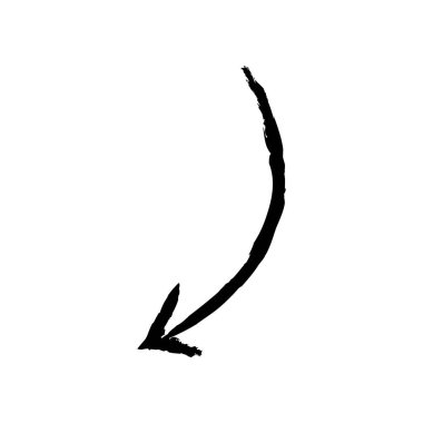 Ok büyük siyah simge. Ok simgesi. Imleç. Modern basit oklar. Vektör çizimi.