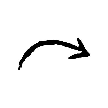 Ok büyük siyah simge. Ok simgesi. Imleç. Modern basit oklar. Vektör çizimi.