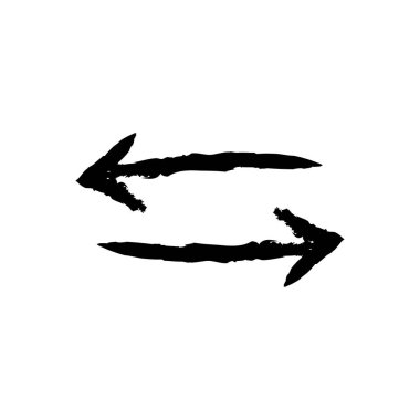 Ok büyük siyah simge. Ok simgesi. Imleç. Modern basit oklar. Vektör çizimi.