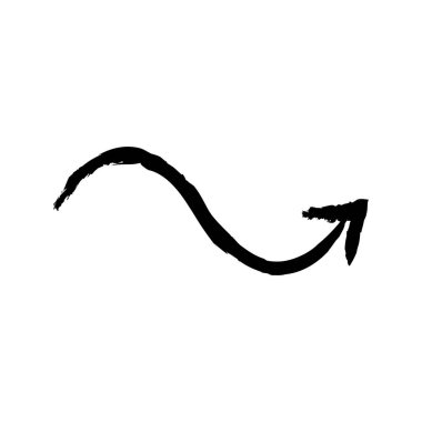 Ok büyük siyah simge. Ok simgesi. Imleç. Modern basit oklar. Vektör çizimi.