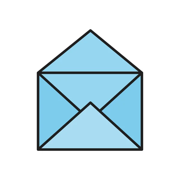 Kuvert ikoner med en bild av ett slutet brev. Pappersdokument inneslutna i ett kuvert. Leverans av korrespondens eller kontorsdokument. Vektor illustration. — Stock vektor