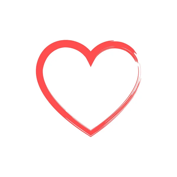Like und Heart Ikone. Live-Stream Video, Chat, Likes. Soziale Netzwerke wie rote Herz Web-Buttons isoliert auf weißem Hintergrund. — Stockvektor