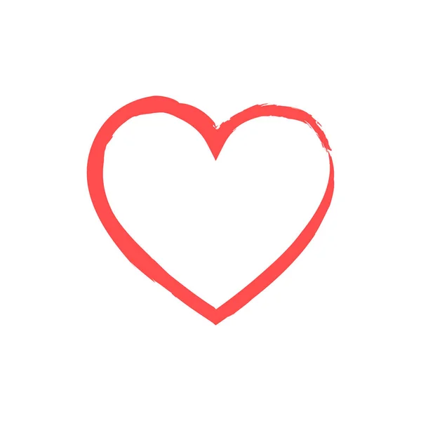 Som och Heart-ikonen. Live stream video, chatt, gillar. Sociala nät som röda hjärta web knappar isolerade på vit bakgrund. — Stock vektor