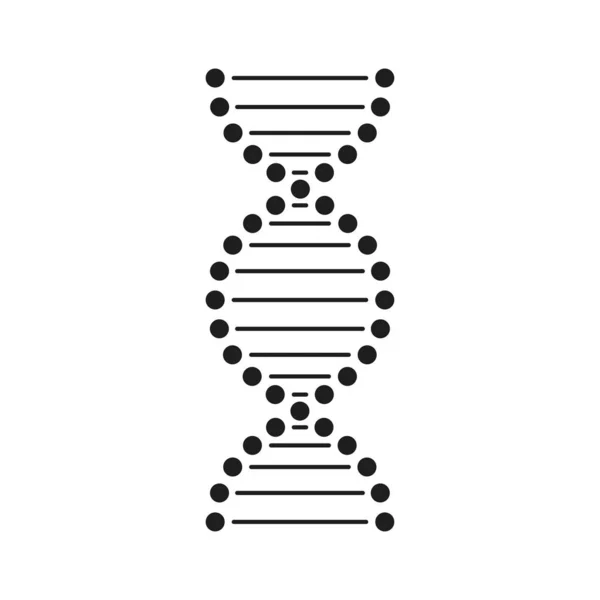 Sada symbolů abstraktní strand DNA. Vektorové ilustrace. — Stockový vektor