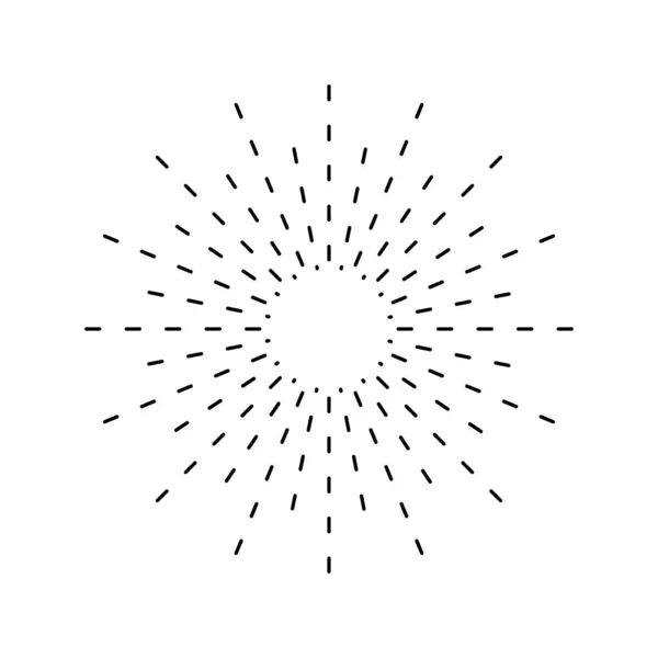 Піктограма сонячного вибуху. Сонячний опік найкраща якість. Зірка, вибух феєрверків, логотип, емблема, мітка. Веб-банер. Векторна ілюстрація . — стоковий вектор