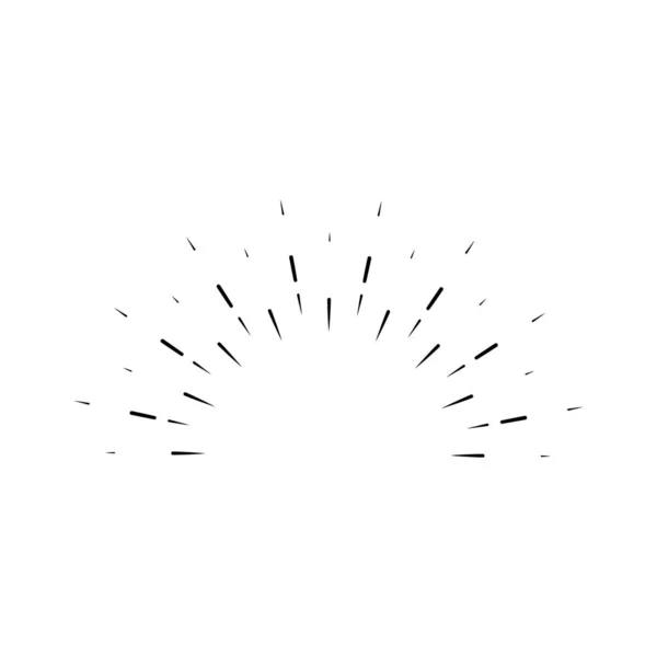 Icono de Sunburst. Estallido de sol de mejor calidad. Estrella, explosión de fuegos artificiales, logo, emblema, etiqueta. Banner web. Ilustración vectorial . — Vector de stock