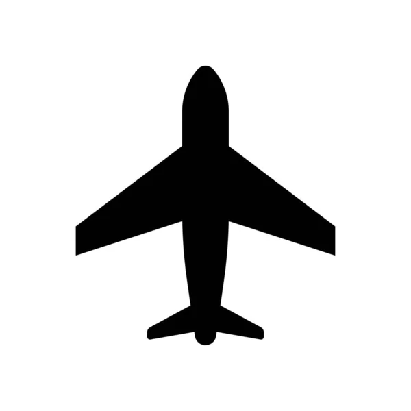 Flugzeug-Symbol. Flugzeug-Ikone, Passagierflugzeug, Flugzeug. Vektorillustration. — Stockvektor