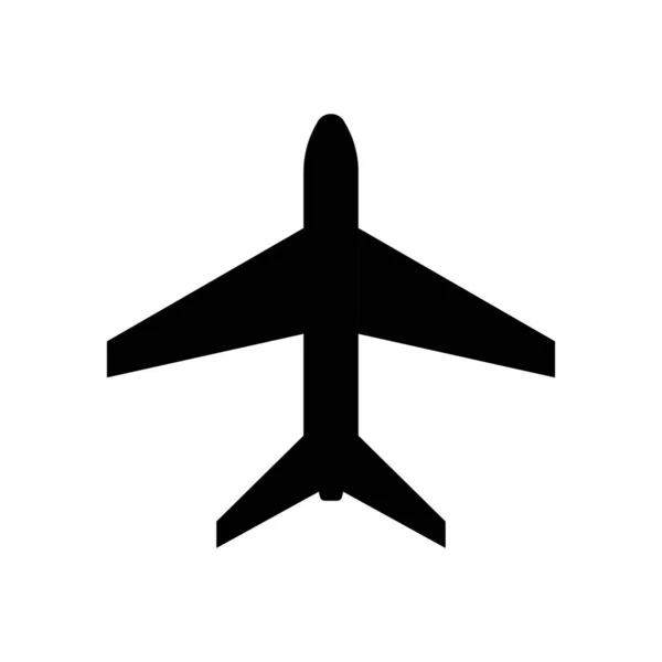 Ikona letadla. Ikona letadla, letadlo pro cestující, letadla. Vektorová ilustrace. — Stockový vektor