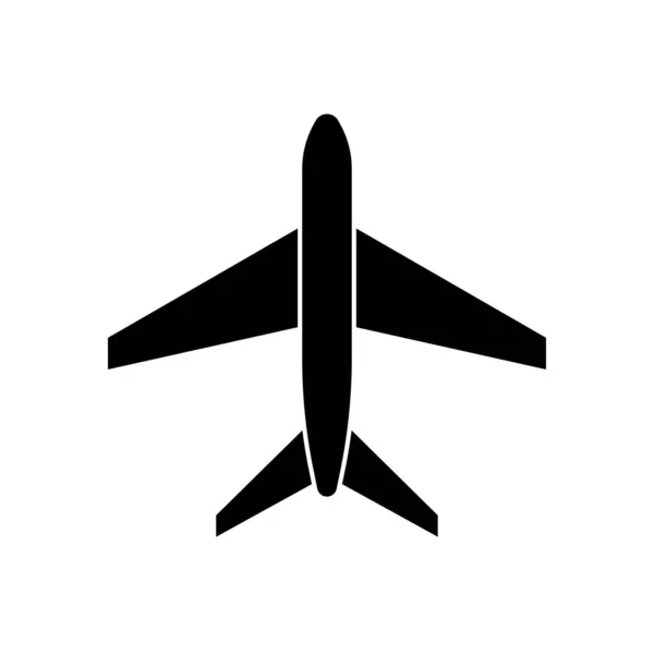 Flygplan ikon. Plan ikon, passagerarflygplan, flygplan. Vektor illustration. — Stock vektor