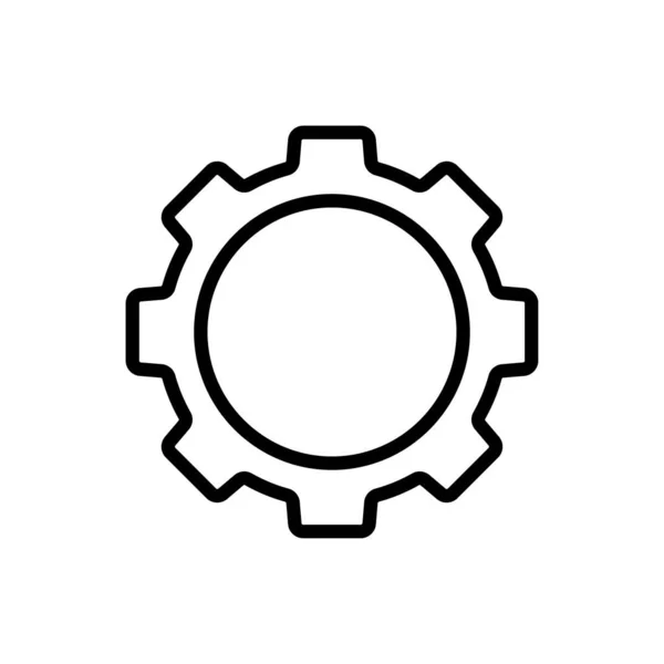 Gear icon. Settings or options. Vector Illustration. — Stock Vector