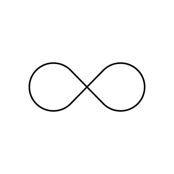 Infinity symbol icon. Unlimited infinity, endless, logo. Vector illustration.