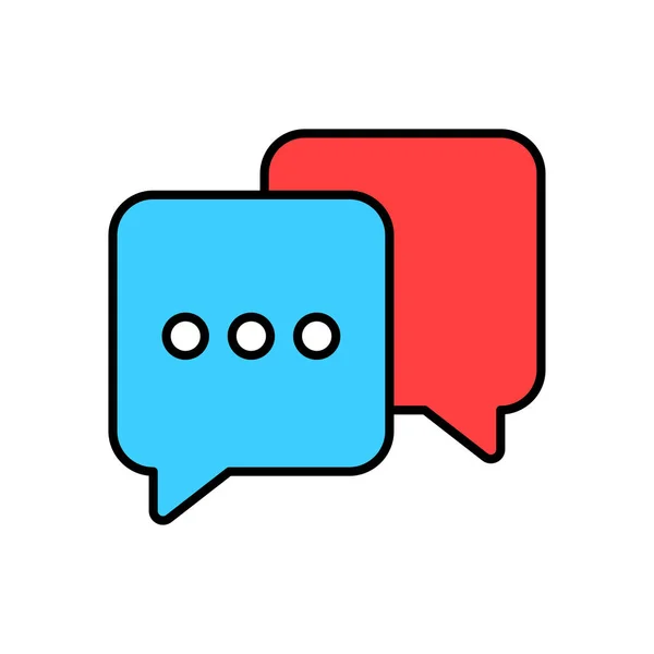 Best chat speech bubble icon. Template of message bubbles chat boxes icons. Chat, bubble, speech, message. Vector illustration.