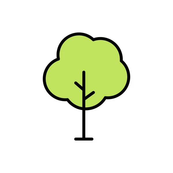 Иконка дерева. Икона зеленых растений, леса. Деревья иллюстрации. Природа. Векторные иллюстрации . — стоковый вектор