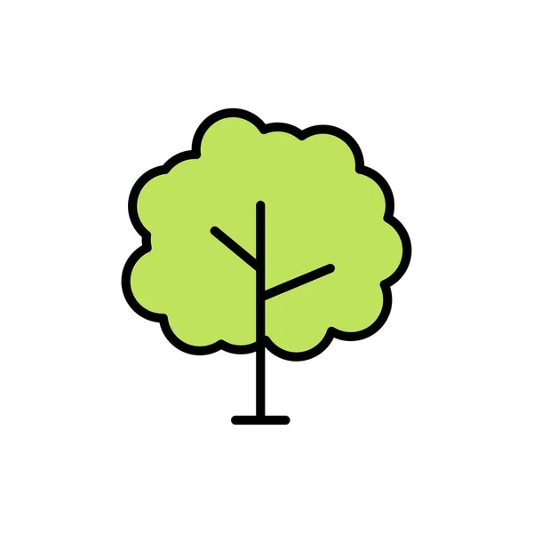 Icône arbre. Icône de plantes vertes, forêt. Illustrations d'arbres. La nature. Illustrations vectorielles . — Image vectorielle