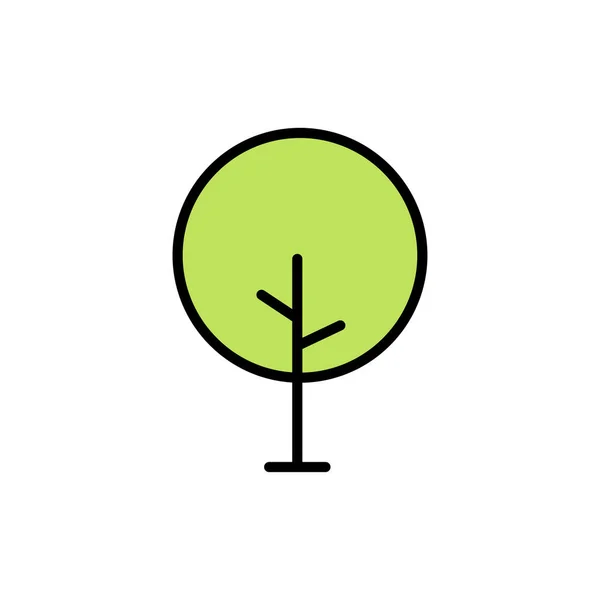 Иконка дерева. Икона зеленых растений, леса. Деревья иллюстрации. Природа. Векторные иллюстрации . — стоковый вектор
