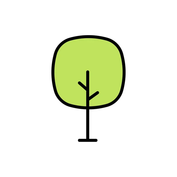 Icône arbre. Icône de plantes vertes, forêt. Illustrations d'arbres. La nature. Illustrations vectorielles . — Image vectorielle