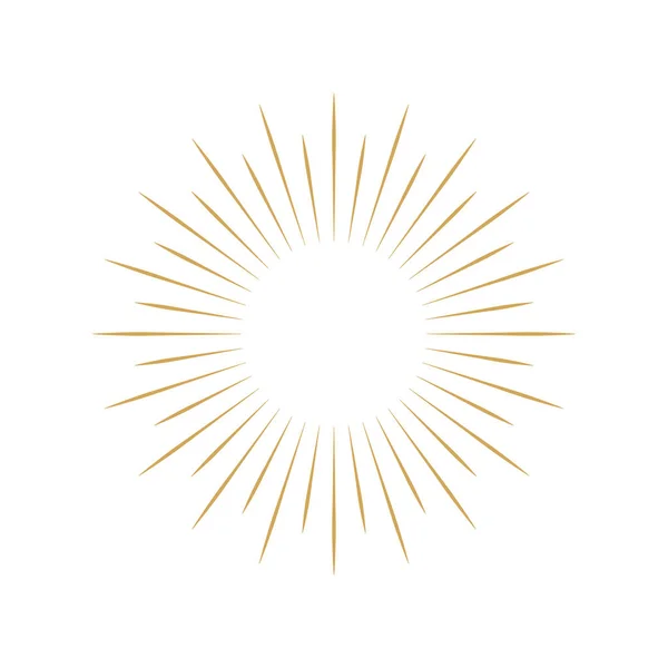 Icono de Sunburst. Estallido de sol de mejor calidad. Estrella, explosión de fuegos artificiales, logo, emblema, etiqueta. Banner web. Ilustración vectorial . — Vector de stock