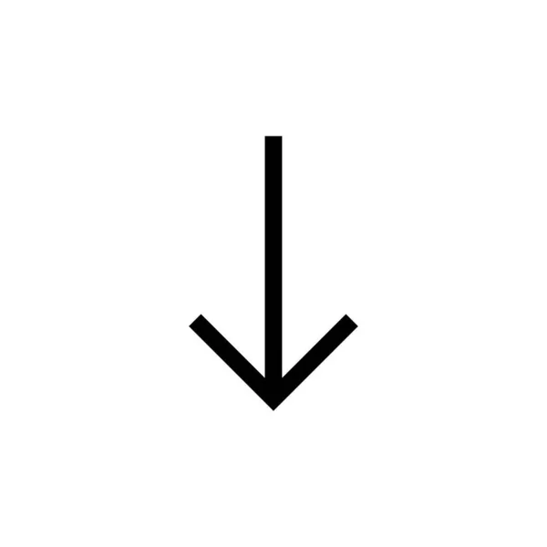 Arrow grande ícone preto. Ícone de seta. Cursor. Flechas simples modernas. Ilustração vetorial . — Vetor de Stock